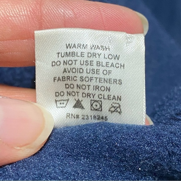 Vineyard Vines Harbor Fleece 1/4 Zip Navy Size XS - Picture 9 of 15